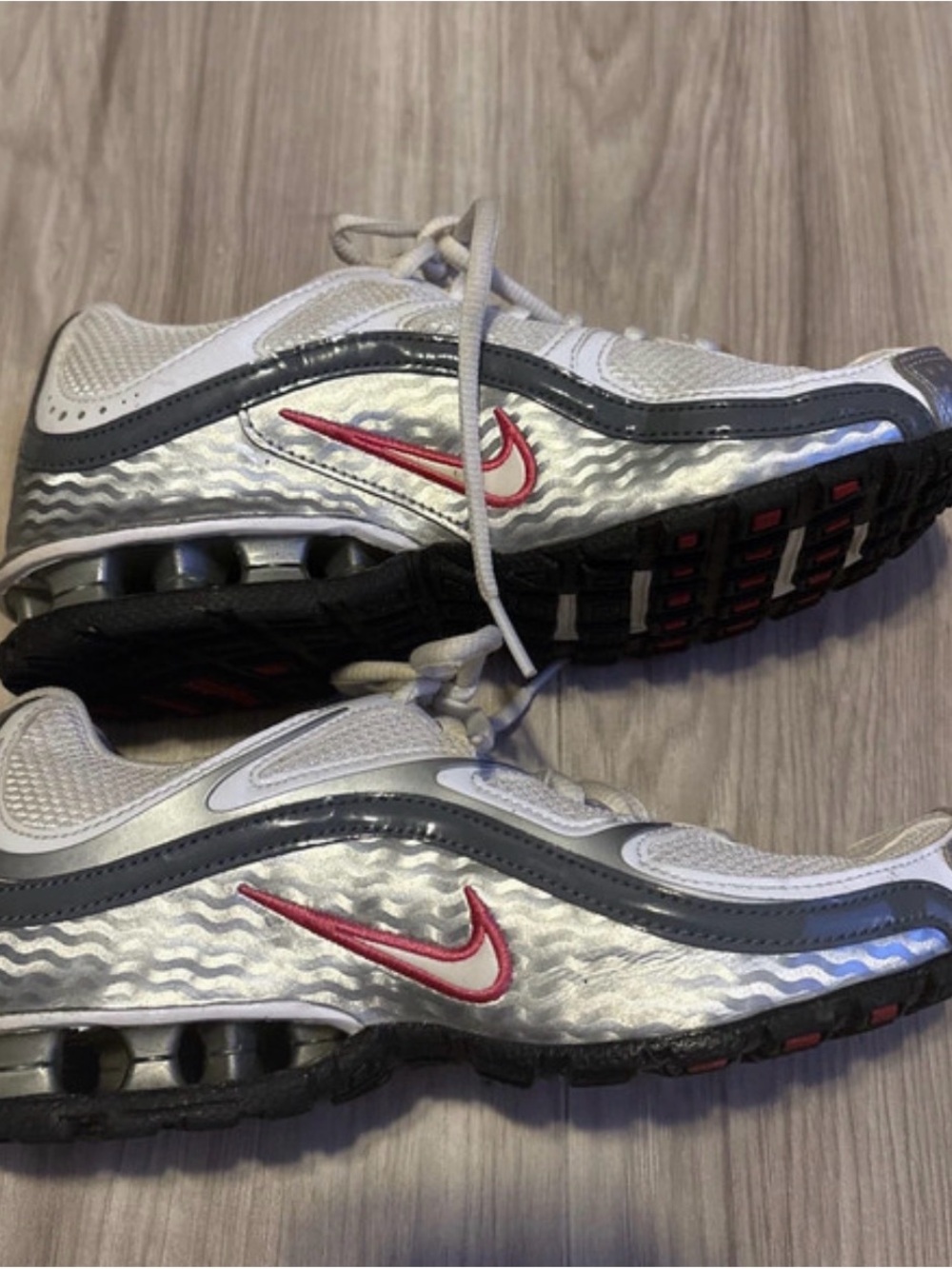 Nike REAX Silver and Pink Women’s Sneakers